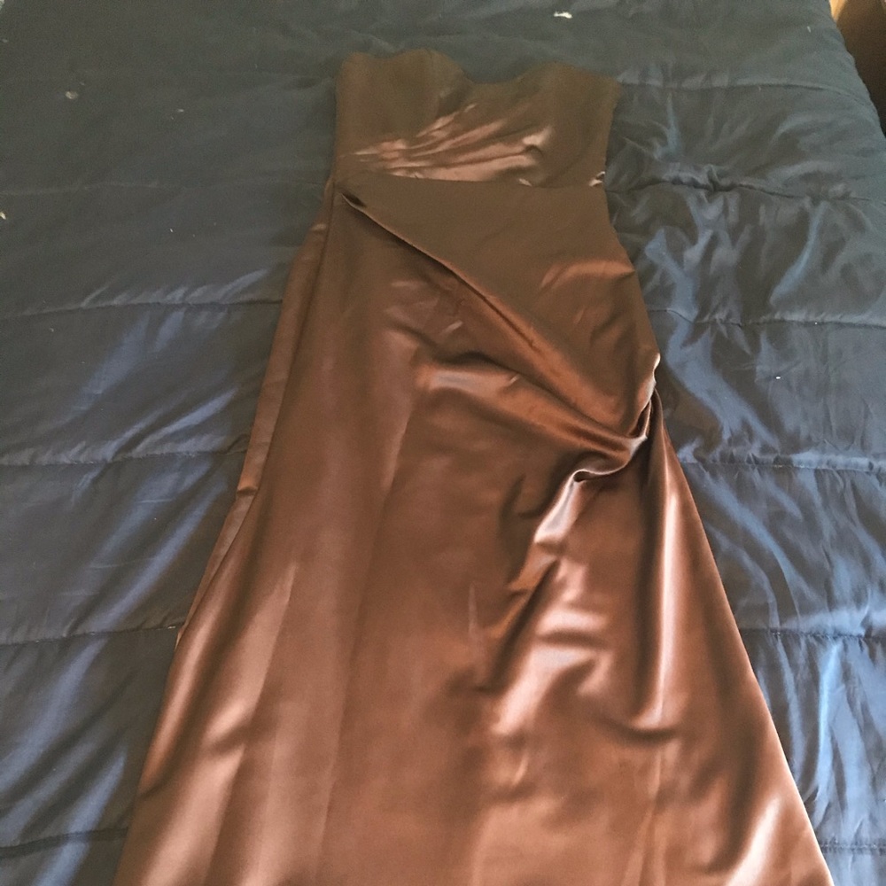 NWT Simple Brown Formal by Impression Bridal Sz 12